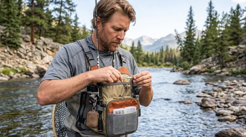 Streamline Your Cast: The Ultimate Multi-Functional Fishing Chest Pack with Rod Holder