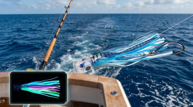 TEASER TR002: Professional 9-Inch Saltwater Trolling Squid Lure