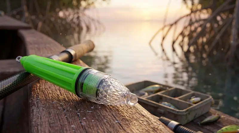 Deep Drop LED Fishing Attractor Light - Multicolored and Blue Modes, Long Battery Life